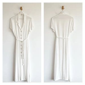 White Aritzia Wilfred Shirtdress NWT